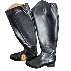 NWT JUSTIN Leather Tall Riding Boots Windshire Collection Full Zip Women's 11 W